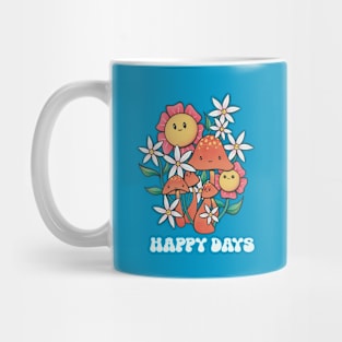 Happy Days Flowers & Shrooms Mug